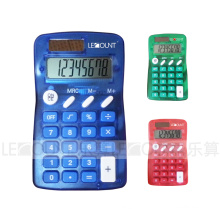 8 chiffres Calculatrice de poche à double puissance avec diverses couleurs en option (LC320)